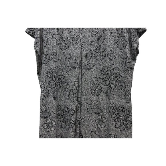 J Jill Wearever Collection Dress Large Petite Floral Stretch Preppy Casual - Picture 3 of 13